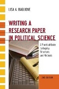 Cover: Writing a Research Paper in Political Science - CQ Press