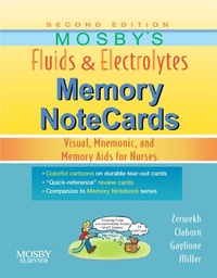Enlarge image Cover: Mosby's Fluids & Electrolytes Memory NoteCards - Mosby