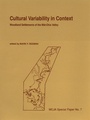 Cover: Cultural Variability in Context - Kent State University Press