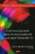 Cover: Functional Equations, Difference Inequalities & Ulam Stability Notions (F.U.N.) - Nova Science Publishers Inc