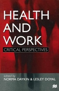Cover: Health and Work - Red Globe Press