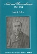 Cover: Notes and Remembrances, 1871-1872 - University of Delaware Press
