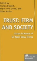 Cover: Trust: Firm and Society - Palgrave Macmillan