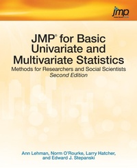 Enlarge image Cover: JMP for Basic Univariate and Multivariate Statistics - SAS Institute