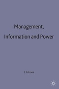 Cover: Management, Information and Power - Red Globe Press