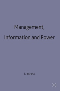 Enlarge image Cover: Management, Information and Power - Red Globe Press