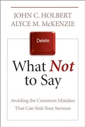 Cover: What Not to Say - Westminster John Knox Press