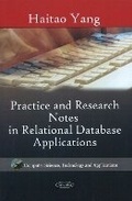 Cover: Practice & Research Notes in Relational Database Applications - Nova Science Publishers Inc