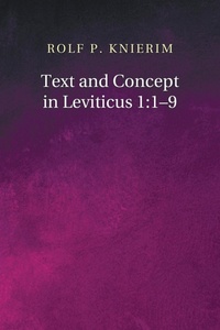 Enlarge image Cover: Text and Concept in Leviticus 1 - Wipf & Stock Publishers