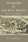 Cover: Worship in Ancient Israel - Wipf & Stock Publishers