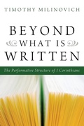 Cover: Beyond What Is Written - Wipf & Stock Publishers