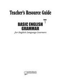 Enlarge image Cover: Basic English Grammar Book 1 Teacher's Resource Guide CD - Saddleback Educational Publishing, Inc.