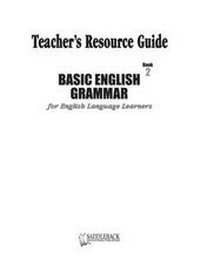 Enlarge image Cover: Basic English Grammar Book 2 Teacher's Resource Guide CD - Saddleback Educational Publishing, Inc.