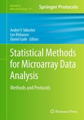 Cover: Statistical Methods for Microarray Data Analysis - Humana Press Inc.