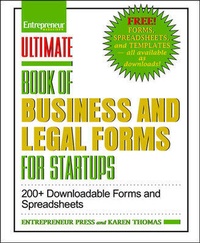 Enlarge image Cover: Ultimate Book of Legal and Startup Forms - Entrepreneur Press