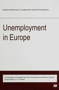 Cover: Unemployment in Europe - Palgrave Macmillan