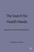 Cover: The Search for Health Needs - Palgrave Macmillan