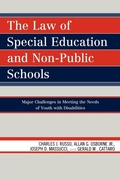 Cover: The Law of Special Education and Non-Public Schools - Rowman & Littlefield Publishers