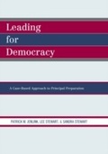 Cover: Leading For Democracy - Rowman & Littlefield Education
