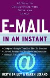 Abbildung von: E-Mail in an Instant - Career Press