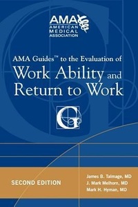 Abbildung von: AMA Guides to the Evaluation of Work Ability and Return to Work - American Medical Association