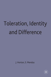Enlarge image Cover: Toleration, Identity and Difference - Palgrave Macmillan