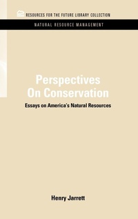 Bild: Perspectives On Conservation - Resources for the Future Press (RFF Press)