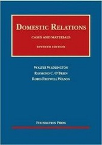 Abbildung von: Cases and Materials on Domestic Relations - Foundation Press