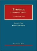 Cover: Evidence, Cases and Materials - Foundation Press