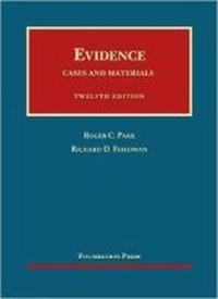 Enlarge image Cover: Evidence, Cases and Materials - Foundation Press