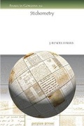 Cover: Stichometry - Gorgias Press
