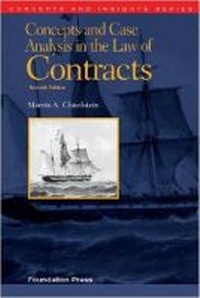 Abbildung von: Concepts and Case Analysis in the Law of Contracts - Foundation Press