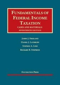 Enlarge image Cover: Fundamentals of Federal Income Taxation - Foundation Press
