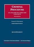 Cover: Criminal Procedure, an Analysis of Cases and Cocepts - Foundation Press