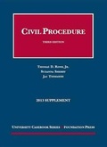 Cover: Civil Procedure 3D, 2013 Supplement - Foundation Press