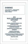 Cover: Evidence, 2013 Rules, Statute, and Case Supplement - Foundation Press