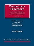 Cover: Cases and Materials: Pleading and Procedure Supplement - Foundation Press