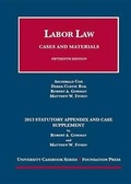Cover: Labor Law, 15th, 2013 Statutory Appendix and Case Supplement - Foundation Press