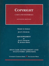 Enlarge image Cover: Copyright Case Supplement and Statutory Appendix - Foundation Press