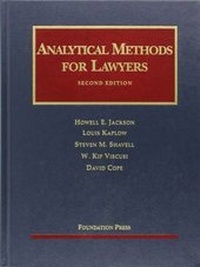 Enlarge image Cover: Analytical Methods for Lawyers - Foundation Press