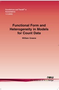 Cover: Functional Form and Heterogeneity in Models for Count Data - now publishers Inc