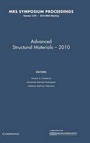 Cover: Advanced Structural Materials - 2010: Volume 1276 - Materials Research Society