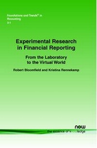 Enlarge image Cover: Experimental Research in Financial Reporting - now publishers Inc