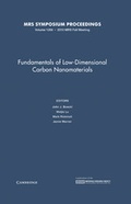 Cover: Fundamentals of Low-Dimensional Carbon Nanomaterials: Volume 1284 - Materials Research Society