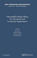 Cover: Intermetallic-Based Alloys for Structural and Functional Applications: Volume 1295 - Materials Research Society