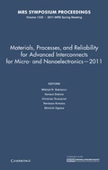 Cover: Materials, Processes, and Reliability for Advanced Interconnects for Micro- and Nanoelectronics - 2011: Volume 1335 - Materials Research Society
