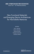 Cover: New Functional Materials and Emerging Device Architectures for Nonvolatile Memories: Volume 1337 - Materials Research Society