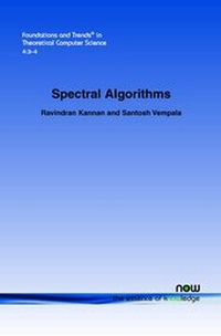 Enlarge image Cover: Spectral Algorithms - now publishers Inc