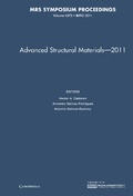 Cover: Advanced Structural Materials - 2011: Volume 1373 - Materials Research Society