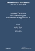Cover: Diamond Electronics and Biotechnology - Fundamentals to Applications V: Volume 1395 - Materials Research Society
